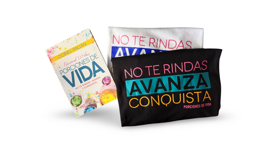 Porciones de Vida - Libro & T-Shirt (Paquete 2 en 1)